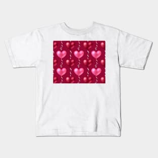 Heart Balloons Kids T-Shirt